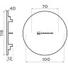 Декоративный элемент для корзинчатого вентиля в цвете OMOIKIRI LG 4957090