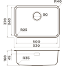 Мойка OMOIKIRI OMI 53-U/I ULTRA MINI GB нерж.сталь/графит 4997418